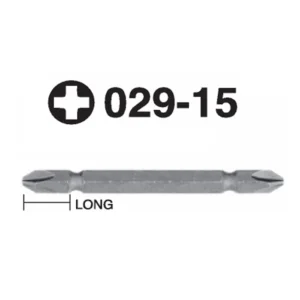 029-15 Phillips Hex Shank Screwdriver Bit Double Ended– ¼” Drive