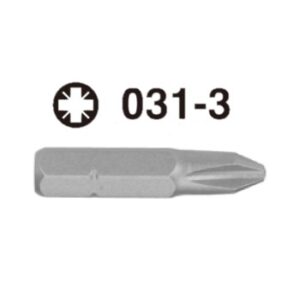 031-3 Slotted Hex Shank Screwdriver Bit – ¼'' Drive