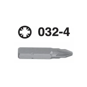 032-4 Pozidriv Hex Shank Screwdriver Bit – 5/16'' Drive(