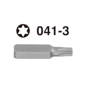 041-3 Star Hex Shank Screwdriver Bit – ¼'' Drive