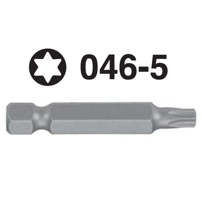 046-5 (1) 046-5 Star Hex Shank Screwdriver Bit – ¼'' Drive
