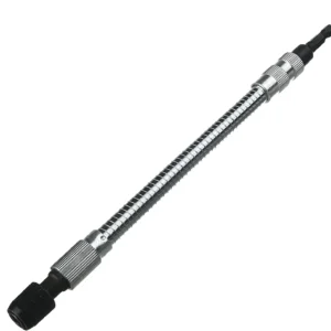 Flexible magnetic bit holder with 1/4" hex shank