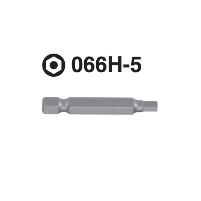 066H-5 066H-5 Hexagon Plus Hex Shank Screwdriver Bit – ¼'' Drive