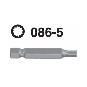 086-5 XZN Hex Shank Screwdriver Bit – ¼'' Drive