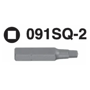091SQ-2 Square Head Hex Shank Screwdriver Bit – ¼'' Drive