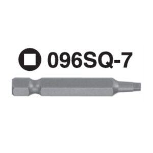 096SQ-7 Square Head Hex Shank Screwdriver Bit – ¼" Drive