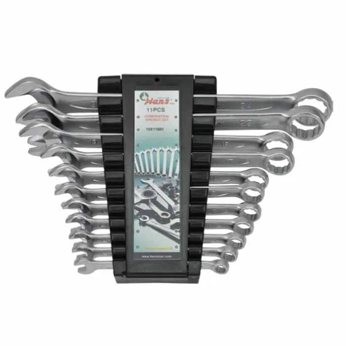 16611MH-min (1) 16611MH – 11-Piece Metric Combination Wrench Set with Organizer Rack (1161M Series)