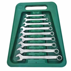 166309A – 9 Pcs SAE 45° Offset Combination Wrench Set in TPV Case