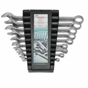 166309AH – 9-Piece 45° Offset Combination Wrench Set in Organizer Rack (SAE)