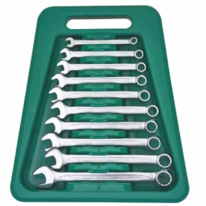 166310MB – 10 Pcs Metric 45° Offset Combination Wrench Set in TPV Case