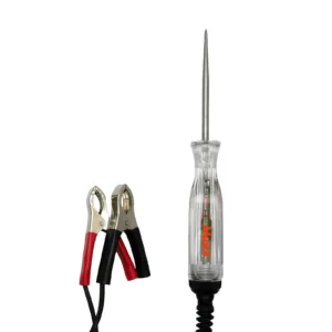 Heavy Duty LED Circuit Tester with Dual Leads & Battery Clips | 6V–24V Automotive Tester