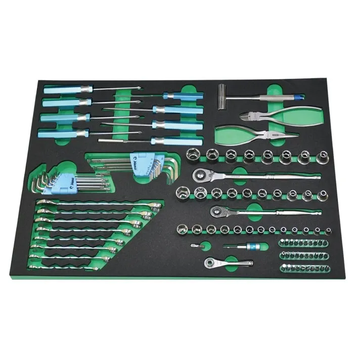 TFX-103-min INOX Stainless Steel Tool Set – 103 pcs | Anti-Corrosion Tools in EVA Foam for Food, Lab & Cleanroom Use