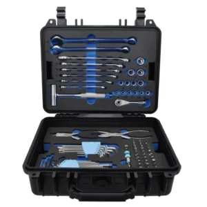 TK‑83S – 83 pcs INOX Stainless Steel Tool Kit in Carrying Plastic Mould Case