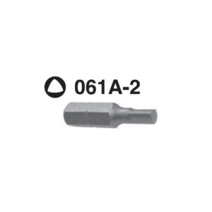 061A-2 Tri-Lobular Hex Shank Screwdriver Bit – ¼'' Drive
