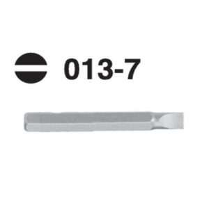 013-7 Slotted Hex Shank Screwdriver Bit – 10mm Drive