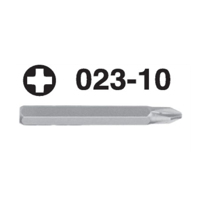 023-10 023-10 Phillips Hex Shank Screwdriver Bit – 10mm Drive