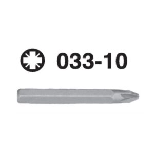 033-10 Pozidriv Hex Shank Screwdriver Bit – 10mm Drive