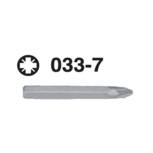 033-7 Pozidriv Hex Shank Screwdriver Bit – 10mm Drive