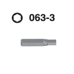 063-3 Hexagon Hex Shank Screwdriver Bit – 10mm Drive
