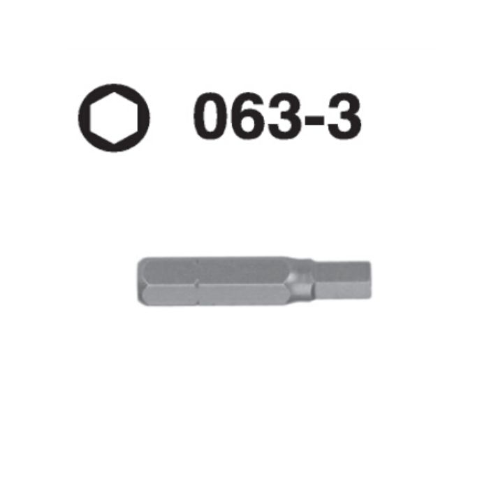 063-3 063-3 Hexagon Hex Shank Screwdriver Bit – 10mm Drive