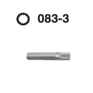 083-3 XZN Hex Shank Screwdriver Bit – 10mm Drive