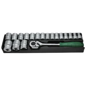 Socket Wrench Set – 19-Piece ½″ Drive with Injection Handle Ratchet | TB-1G