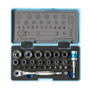 Stainless Steel 1/4" Drive Socket Wrench Set – 27 Pieces (2627MBS)