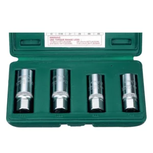 4391M – 4 PCS Stud Puller Socket Set (½″ Drive, Metric & SAE Sizes)