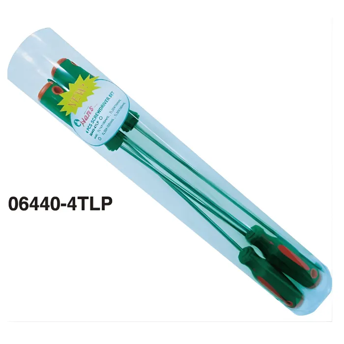 06440-4Tlp (1) Octagonal Handle Screwdriver Set in PVC Tube – 06400 / 06440 / 06450 Series