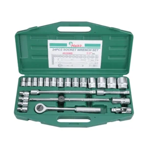 4626MB/AB Socket Wrench Set 1/2 Drive 24 PCs | 4130N Ratchet | Blow Case